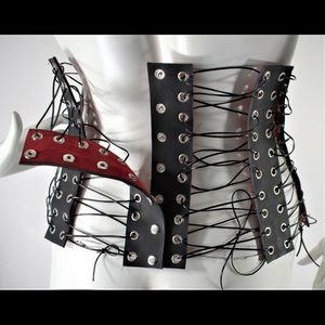 “Stripped” Wide Belt Corset